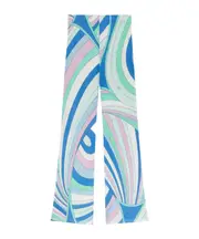 Emilio Pucci Marmo Printed Flared Trousers IT40,IT44,IT42 Navy blue/multicolour