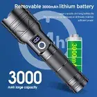 1500000LM LED Flashlight Torch Zoom Light Super Bright Hunting Rechargeable Lamp