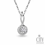 【CITY DIAMOND 引雅】『緣心』14K 30分華麗鑽石項鍊/鑽墜