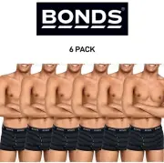 Bonds Mens Guyfront Trunk Ultra Soft Elastic Waistband Seam Free 6 Pack MX3K