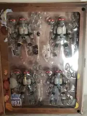 2021 BST AXN TMNT Pizza Box Exclusive Battle Damage Black & White 4 Figures