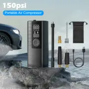 Portable Air Pump Tire Inflator Air Compressor w/Tire Pressure Gauge Smart Pump