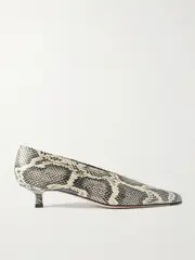 [Aeyde] Aeyde - Clara Snake-effect Leather Pumps - Snake print - IT35 IT 35 Animal print