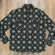 NWT APC Green Surchemise Leo Green & White Button Up Shirt Mens Paris Size XL