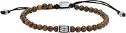 Fossil Men's Stainless Steel and Genuine Leather and/or Beaded Bracelet for Men
