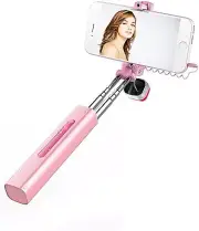 T-TOPER Queen Scepter Double Rods Extendable Selfie Stick (rose gold)