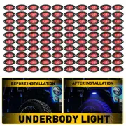 100X Red LED Under Underglow Underbody System Neon Light Kit Lamp Waterproof EBE (for: Volvo)