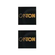Canton Speaker Badge Custom Brown Gold Aluminum 32mm(1.26")X32mm(1.26")