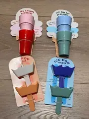 Target Bullseye Playground Ice Cream Scoop Popsicle Holders Set of 4 (8pcs)