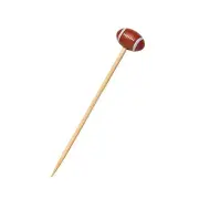 Case of 1000 Football Themed Bamboo Cocktail Pick Skewers, Appetizer/Drinks