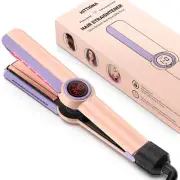 Infrared Flat Iron Hair Straightener - 1.3 Inch Ceramic Plate with Ionic antifr.