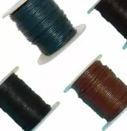 Rockin Beads 0.5mm Buffalo Leather Wraping Round Cord 25 Yards