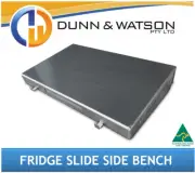 Aluminium Side Bench to suit Dunn and Watson Standard Fridge Slides (4x4, 4wd)