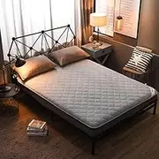 Futon Mattress Japanese Folding Floor Mattress Portable Tatami Mat Roll Up Mattress Thai Floor Rolling Mattresses for Full Queen King Twin Size Folding Sleeping Pad(D(Thickened),180 * 200cm)