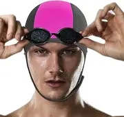 Swimming Caps for Men | Adjustable 2.5mm Neoprene Surfing Beanie Hat,Thermal Head Swimming Hat with -Adhesive Strap, Adjustable Beanie Swim Hood for Men Women Puchen