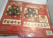 2 More Than An Ornament Cross Stitch Kits- "Snowmen" and "Santa and Rudolph"