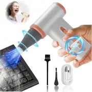 Electric Air Duster,150000Rpm Air Blower for Pc,Stepless Adjustable Compressed A