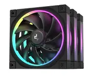 DeepCool FL12 3IN1 (3-Pack) 120mm Unique ARGB Fans, Low Noise, 4-pin PWM, Fluid Dynamic Bearing, Addressable RGB LED