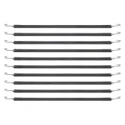10 Pcs Flat Bungee Cord Set 20 mm Heavy Duty Bungee Straps with S-Hook