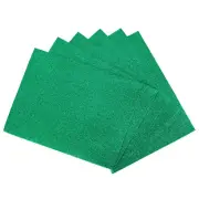6 Pack 10.83 x 8.46" 2mm Thickness EVA Foam Sheets for Arts Dark Green Glitter