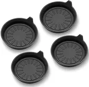 Seven Sparta Car Cup Holder Coasters, Silicone Coasters for Cup Holders, Universal Vehicle Cup Holder Coasters, Set of 4 Pack, 3-1/8" Diameter