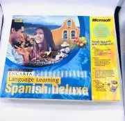 Microsoft Encarta Language Learning Spanish Deluxe X05-72279 Sealed