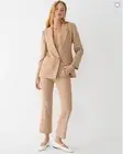New J Crew Women Willa Crop Flare Pant 10 Camel Brown Italian Wool Lined BK266