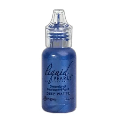 Ranger, Liquid Pearls, Pearlescent Paint, Add Dimension, Deep Water, Blue, Navy
