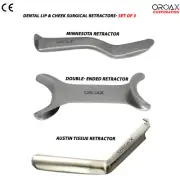 Surgical Retractor Set – Minnesota, Austin Tissue & Double-Ended Cheek Retractor