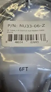 NU33-06-Z Null Modem Cable 6 Ft