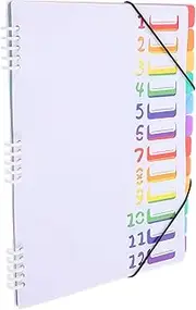HAPINARY Folder Information Book Organizers for Important Documents Bill Organizer Pockets Plastic File Folders