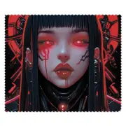 2 x 'Goth Girl Cyberpunk Cybergoth Vampire' Lens Cleaning Cloths (LC00029128)