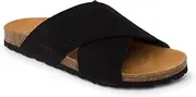[Biankina] Alacant Bio Two Strap Sandals for Women - Sustainable, Eco Friendly, Vegan Suede Sandals. Recycled Upper, Comfy Insole, Cork Midsole, EVA Sole. Made in Spain