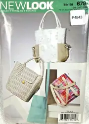New Look Sewing Pattern 6791 Bags Handbags Purse