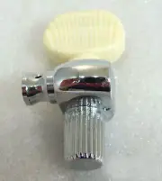 5th string banjo tuning peg, Chrome plated,Acrylic Ivory, One piece 329C-BI