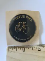 1.75" VIRTUE BIKE Bikes California USA Road Tri MTB BMX Frame Race STICKER DECAL