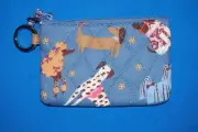 New With Tags VERA BRADLEY Dogs BARK PARK ZIP ID CASE Dachshund Wiener Dalmatian