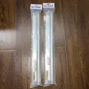 2-San Jamar Anodized Aluminum Slide Check Rack 18" Length x 3/4" W CK6518A