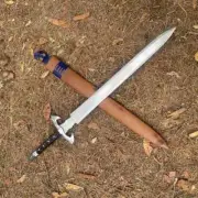 Custom Handmade Crabon Steel 27" Blade Sword Full Tang With Leather Sheath