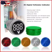 22mm Voltmeter Signal Light High Accuracy DC 6-100V Round LED Digital Display