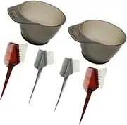 minkissy 6pcs Hair Dye Bowl Hair Tinting Bowls Salon Color Dyeing Stylist Mixing Bowls Comb Dying Kit Hairdressing Bowls
