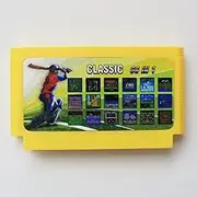Royal Retro 68 in 1 Big Yellow 8 bit 60 pins Game Card