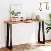 Console Table Hallway Table Side Table with Live Edge Solid Wood Acacia vidaXL