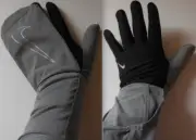 Nike Transform Running Gloves Men Smoke Grey/Black/Silver Large