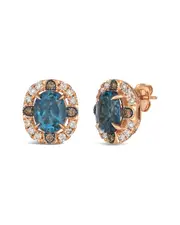 Le Vian Modern Romance 14K Rose Gold 4.70 ct. tw. Diamond & Topaz Earrings