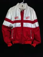 Rare NOS 1980s Red DYNO DESIGN JACKET (Size 52 M L) Old School BMX Coat GT