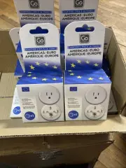 10 Pack Go Travel - American Travelers - Americas to Euro - Plug In Convertor .