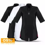 Ladies Stretch Diamante Zip Spa, Health, Beauty Black/Magenta Tunics Size 20 *