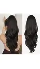 Ponytail Extension, Drawstring Ponytail Extension for Women 26 Inch Long Dark Br