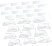 HAPINARY File Tabs for Hanging Folders 100pcs Set Organiser File Pocket Accordion File PVC Smooth Surface Safe Use